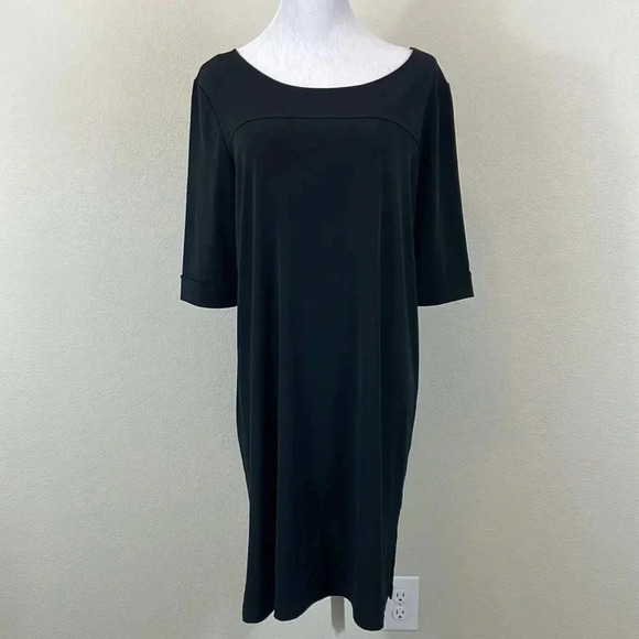 Clara Sun Woo black 3/4 sleeve mini dress size medium - Picture 1 of 9